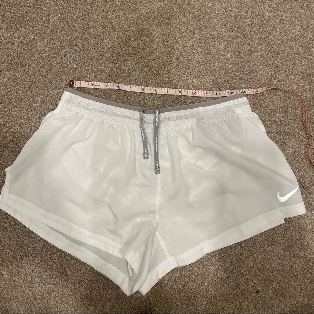 Nike running shorts white